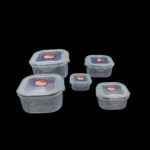 Kitchen Storage Containers Set â€“ Fridge Storage, Plastic Organizer, Snap-Seal Lunch Box (5 Pcs Set) - Image 7