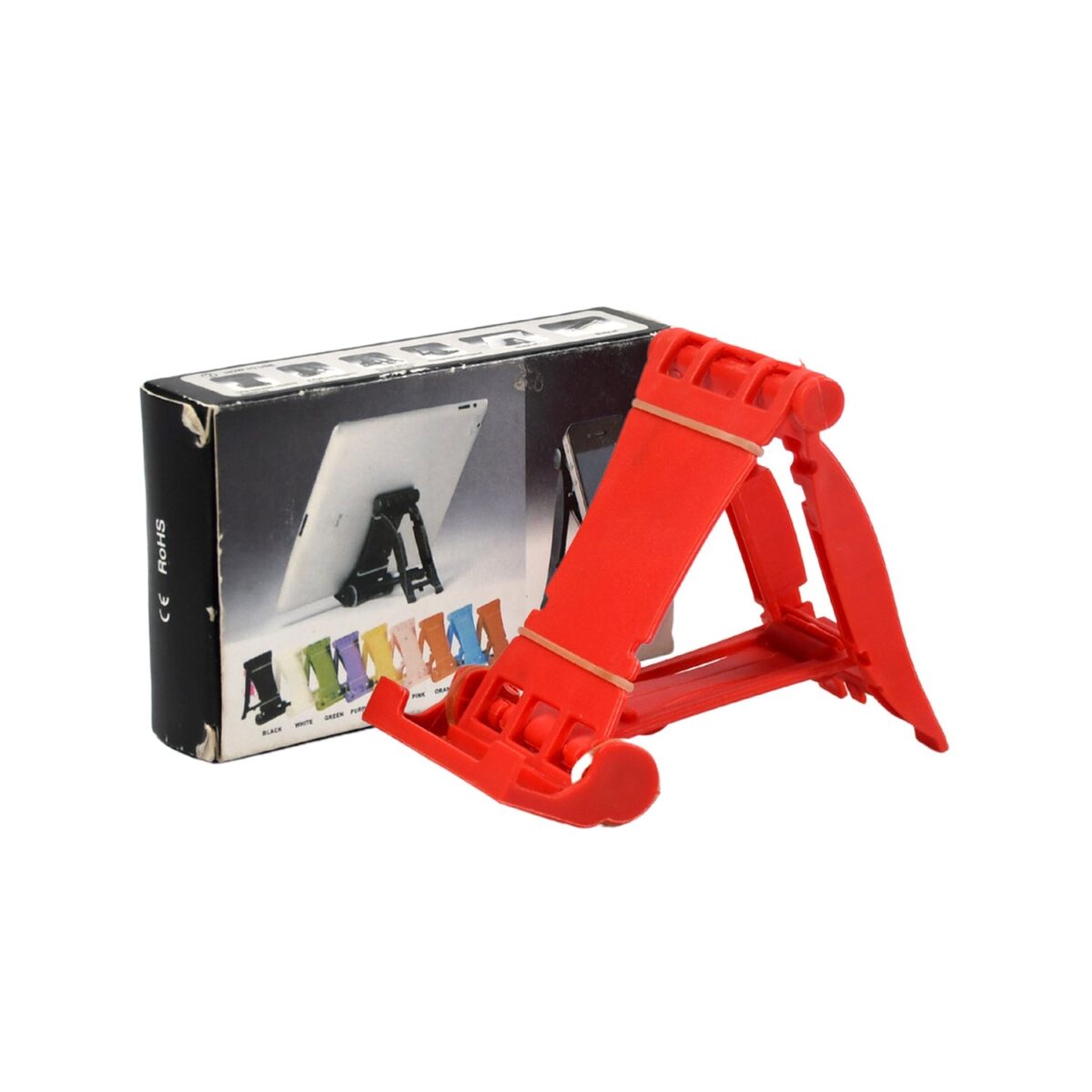 Adjustable Foldable Plastic Square Mobile Stand Premium Mobile Stand Use For Home , Office & Multiuse - Image 4