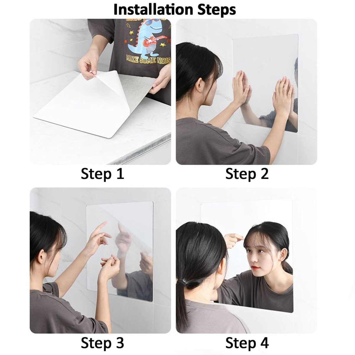 3D Mirror Wall Stickers for Wall (3 Pcs Set) - Image 6