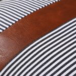 Pillow Covers, leather & cotton Cushion Covers (20 Ã— 20 Inch / 1 Pair / 2 Pc) - Image 7