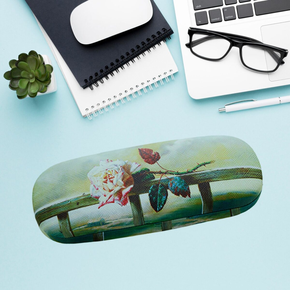 Flowers Decorative Glasses Case Eyeglasses Storage Box (1 Pc / Mix color) - Image 4