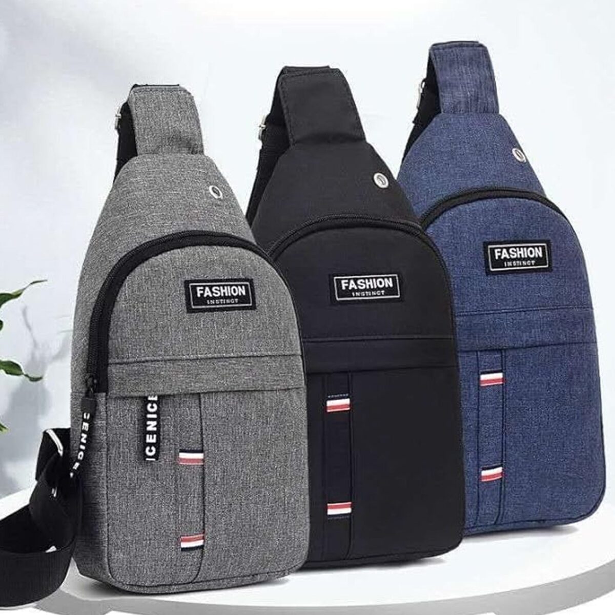 Waterproof Waist Bag, Shoulder Bags USB Charging Earphone Hook Sling Travel Bag (1 Pc / Mix Color) - Image 5