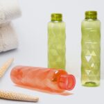 3Pc Set Diamond Cut Bottle Used for storing water and beverages purposes for people. - Image 4