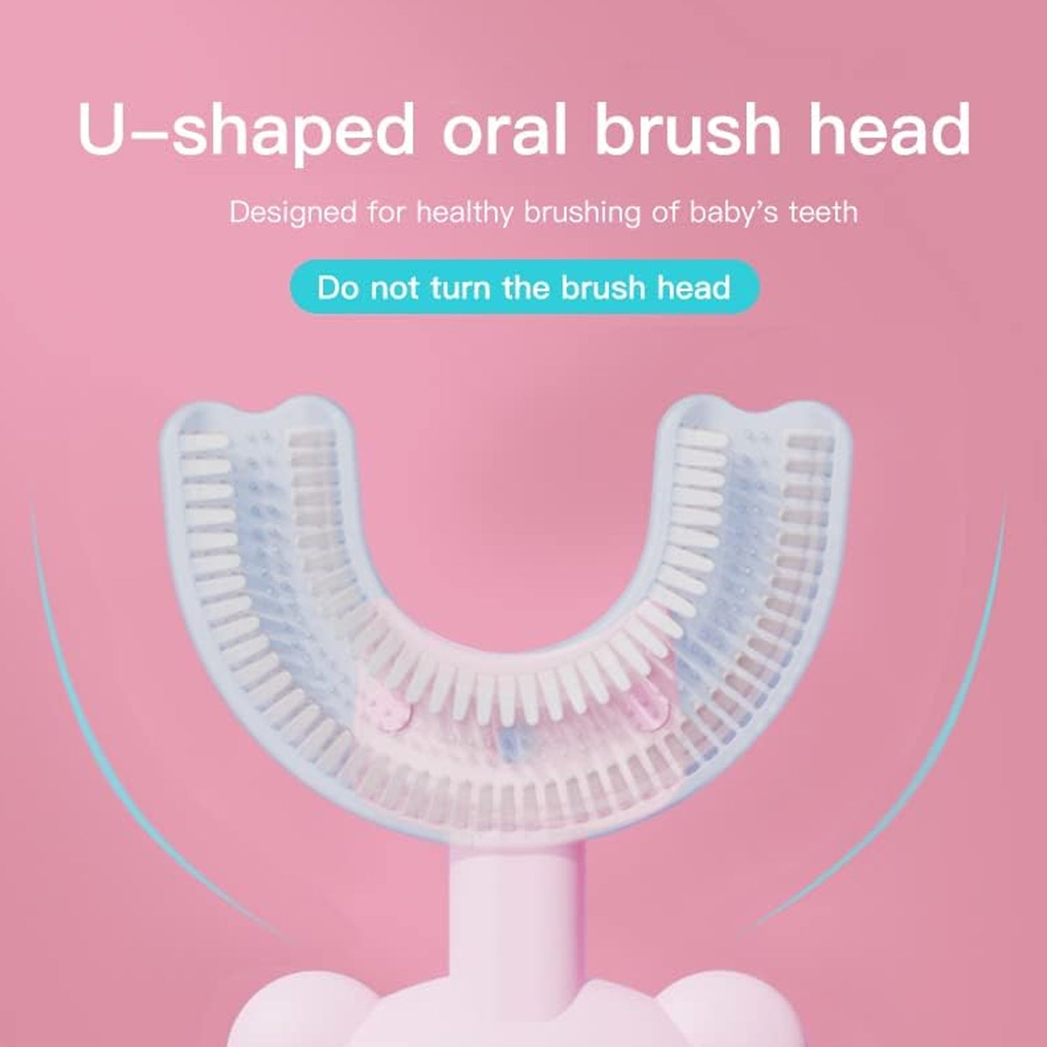 06_0e315b29-ec22-4285-9e14-d6eaa082801a.jpg Baby Bear U-shaped Toothbrush Silicone Brush Head (1 Pc) - Image 6