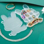 Transparent Cartoon Bear Clear Plastic Storage Box Jewelry Organizer Holder Cabinets For Small objects (1 Pc Mix Color) - Image 6