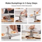 Double-Head Dumpling Maker Mold â€“ Press Two Dumplings at Once (Brown Box) - Image 5