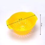 Plastic Fruits Vegetable Noodles Pasta Washing Bowl & Strainer - Image 6