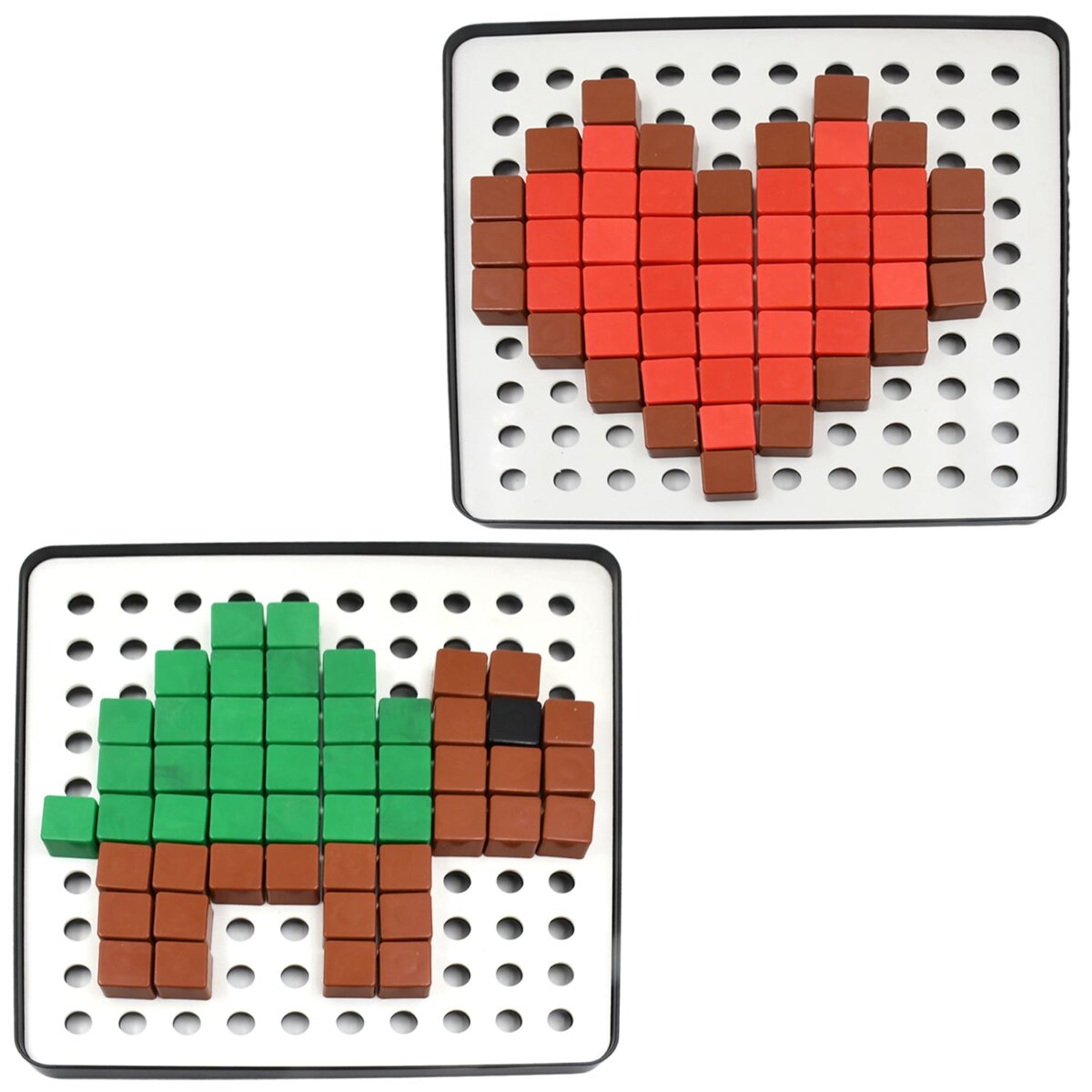 Pixel Cubes Toy for Children Early Education, Pixel Game Educational Board Games Board, Birthday Gift for Kids, Learning Math Toy, Brain Games, Math Puzzle (Approx 180 Cubes With Pixel Board & Book) - Image 6
