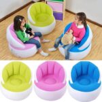Kids inflatable sofa chair with backrest & Foot Air Pump with Hose (1 Set / 85x74 Cm Approx) - Image 7