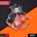 Transparent Multi-Design Hot Water Bag with Cover for Pain Relief - Image 3