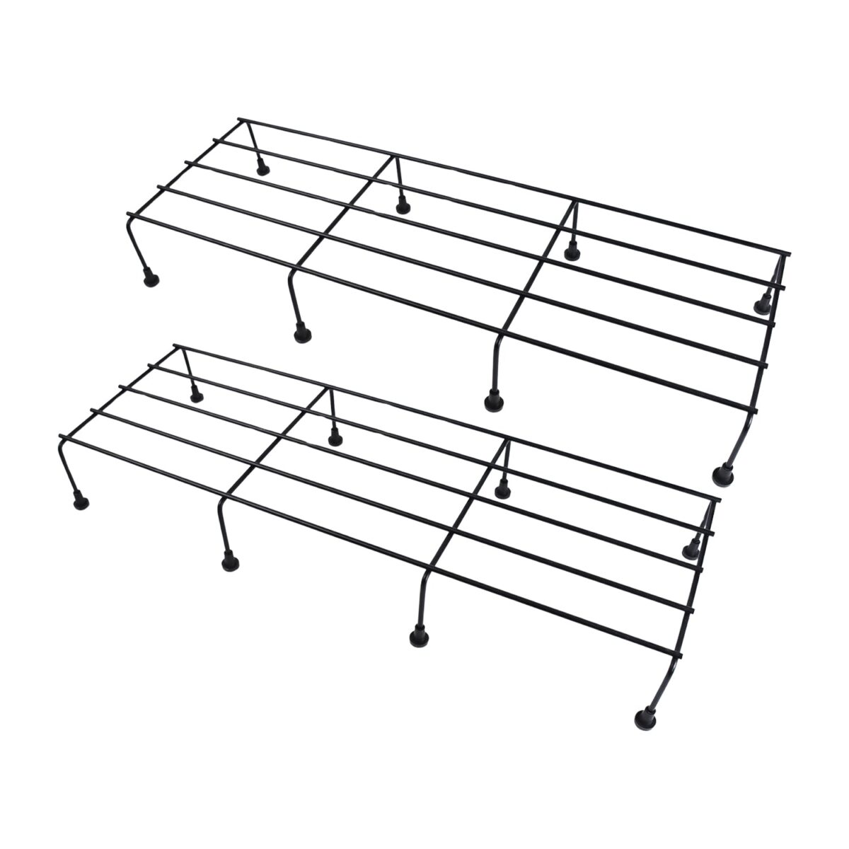 Metal Rectangle Flower plant stand for balcony (60Ãƒâ€”20 Cm / 2 Pc Set) - Image 5