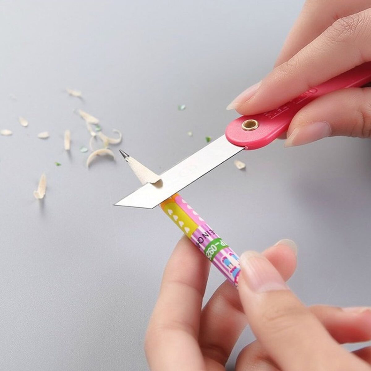 Multicolour Mini Paper Cutter Knife Pencil Knife (Pack of 12) - Image 7