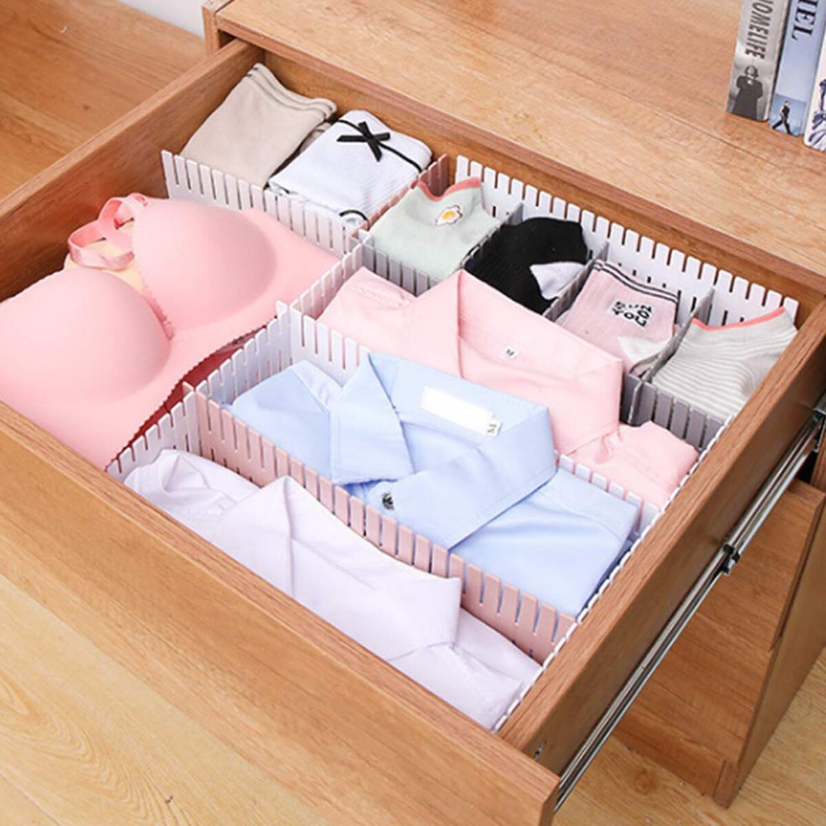 Adjustable Drawer Dividers (4 Pc Set): Organize Cabinets & Closets - Image 7