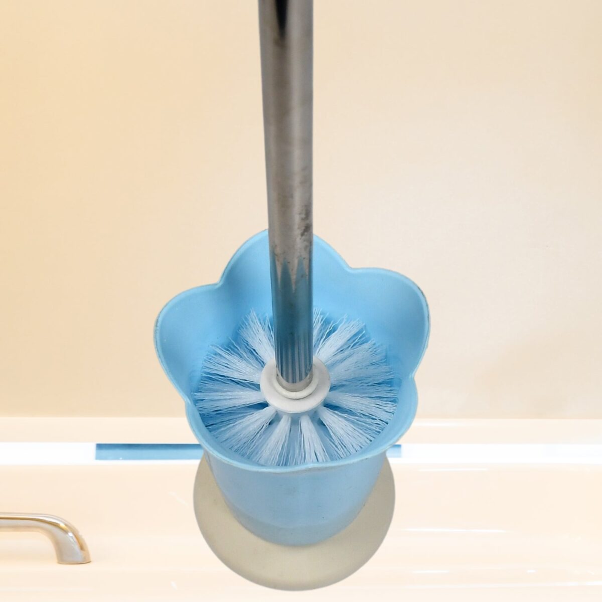 Premium Toilet Plastic Brush with Holder Stand Western and Indian Toilet Bathroom Cleaning - Image 7