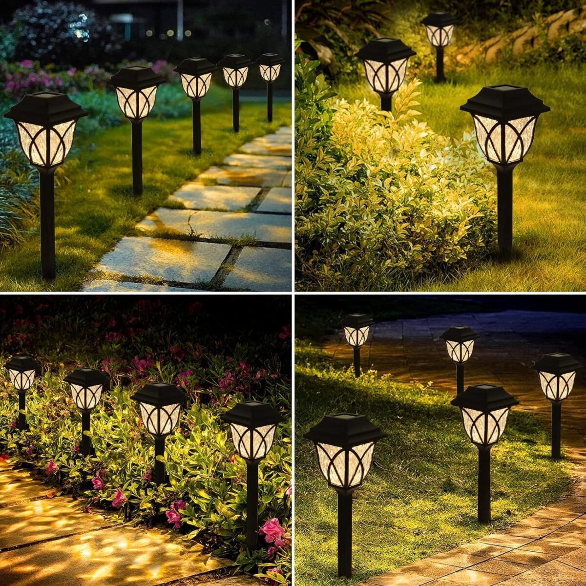 Solar Pathway Lights Outdoor Garden Lights (2 Pcs Set) - Image 9