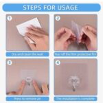 Plastic Self-Adhesive Kitchen 3Pc Hooks - Image 3