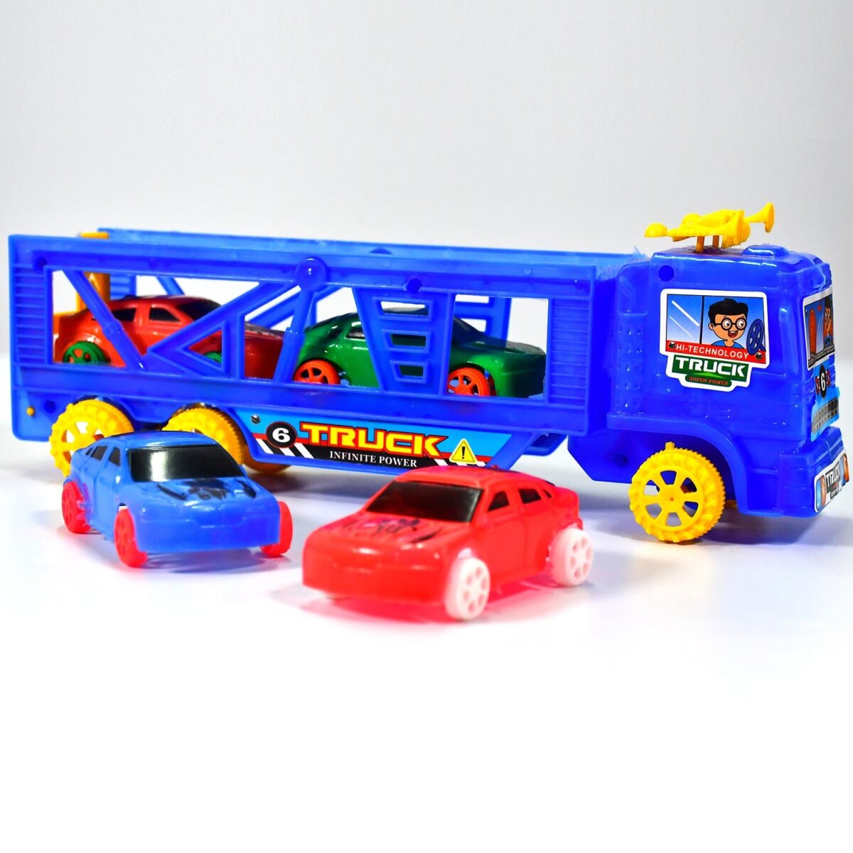 Toy Set Truck with 4 Mini Cars Toy Vehicles for Children - Image 5