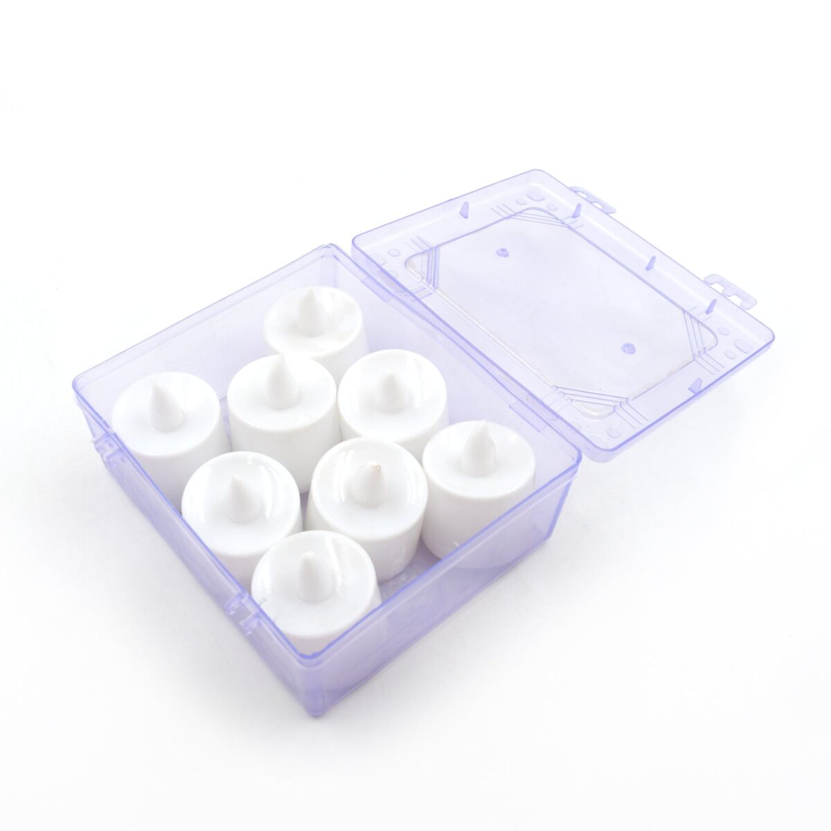 Pink Flameless LED Tealights, Smokeless Plastic Decorative Candles - Led Tea Light Candle For Home Decoration (Pack Of 8pc) ( Diya , Divo , Diva , Deepak , Jyoti) - Image 4