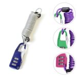 Anti-theft Dial Lock, Padlock, 3-Digit, Built-In Wire (1 Pc) - Image 3