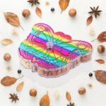 Butterfly Shape 4 Compartment Multipurpose Box | Dry Fruit Box (1 Pc) - Image 4