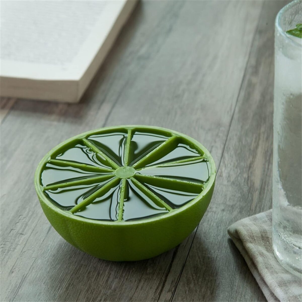 Lemon Shape Flexible Silicone Ice Cube Tray Ã¢â‚¬â€œ 8-Slot Round Ice Mold (1 Pc) - Image 7