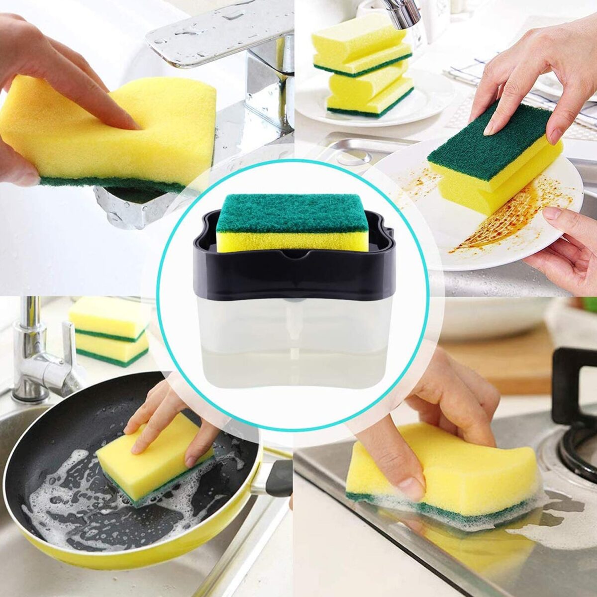 2 in 1 Soap Dispenser for Dishwasher Liquid Holder, Liquid Dispenser Through Pump (1 Pc) - Image 6