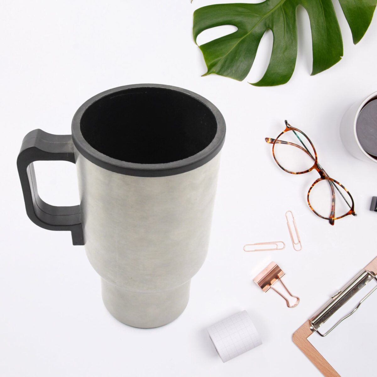 12V Car Charging Electric Kettle Mug (Silver) - Image 3