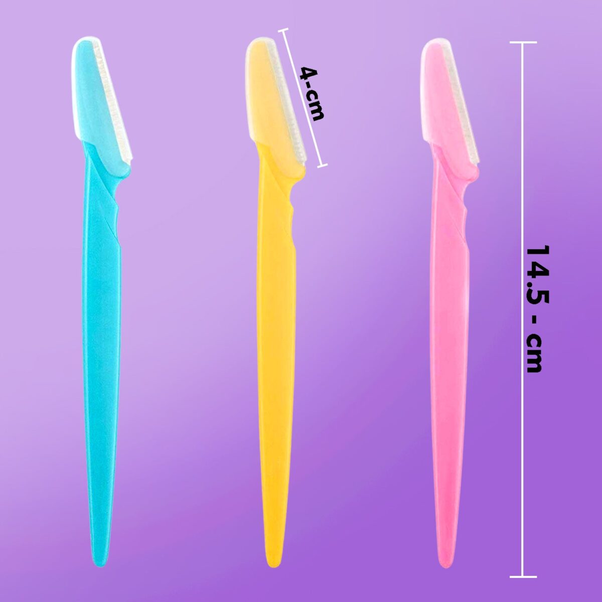 Eyebrow Painless Facial Hair Remover Razor for Face, Women and Men (3 Pack) - Image 5
