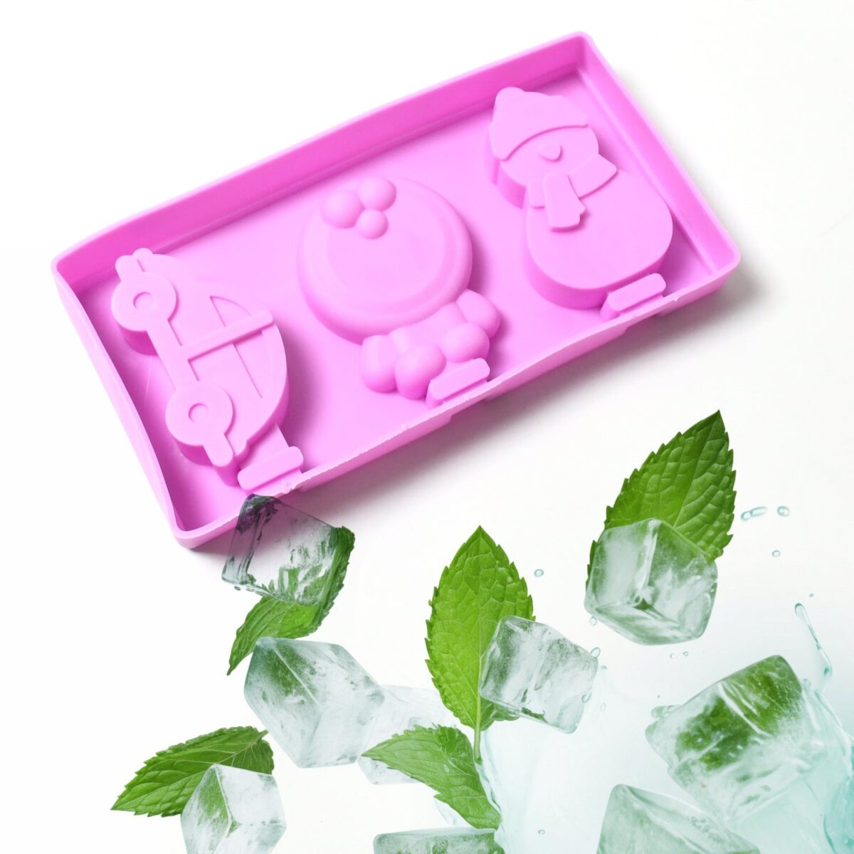 Silicone Popsicle Molds for Summer with Sticks & Lids - Image 1