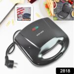 Sandwich Maker Makes Sandwich Non-Stick Plates| Easy to Use with Indicator Lights Sandwich toaster - Image 2