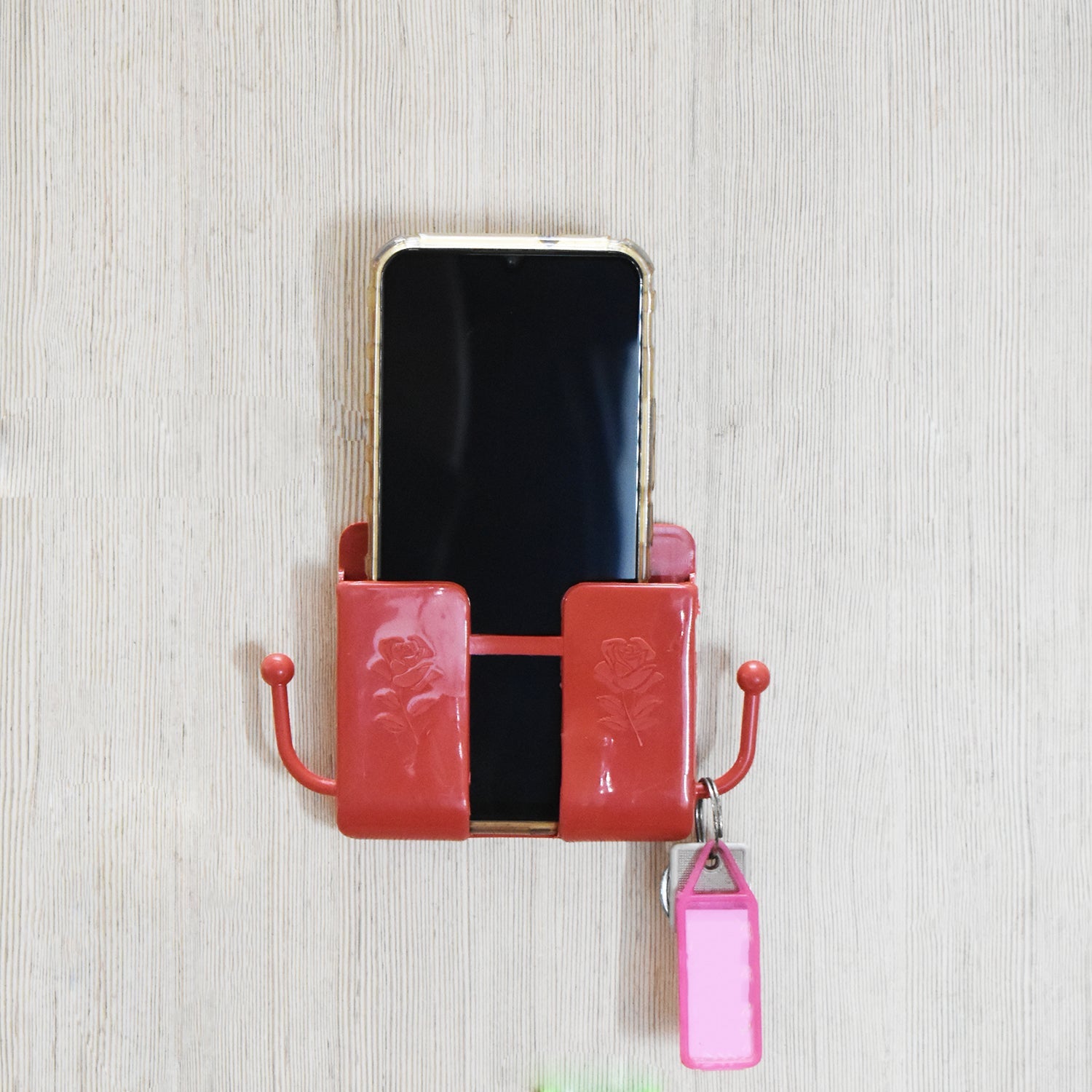 06_7106e53a-6882-44ba-a9e4-f5830f0c0dd2.jpg Wall Mounted Storage Box / Remote Storage Organizer Case with 2 Side Hanging Hooks (4 Pcs Set) - Image 7