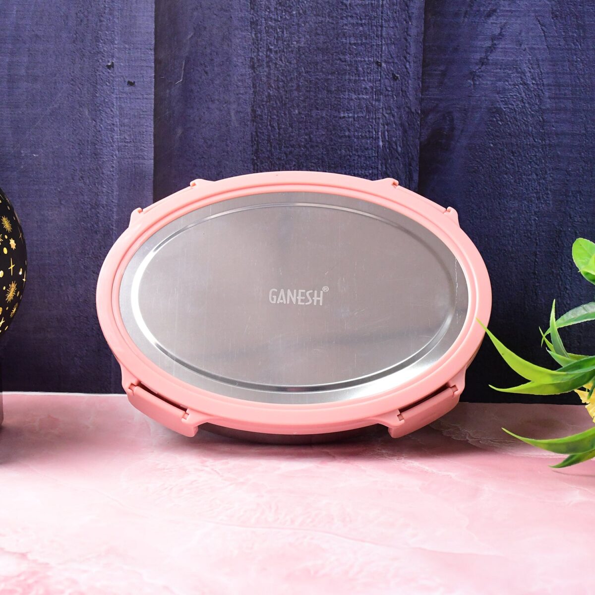 Ganesh Classy 2-Piece Stainless Steel Lunch Box Set - Image 7