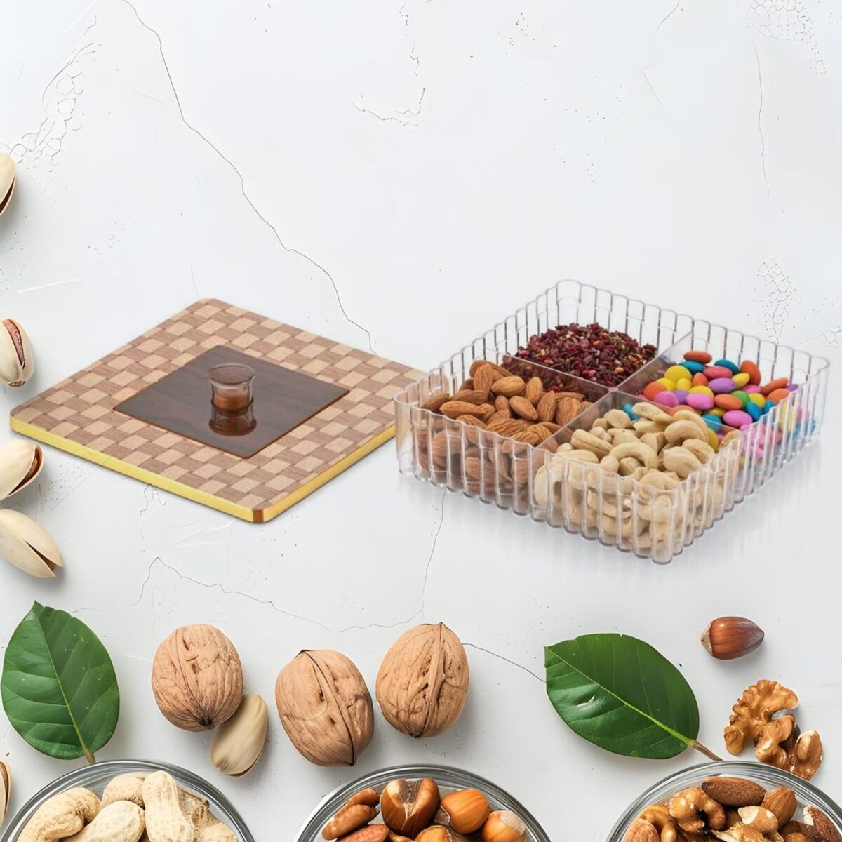 Plastic Super King Exclusive Mukhavasdani Dry Fruit boxes (1 Pc) - Image 3