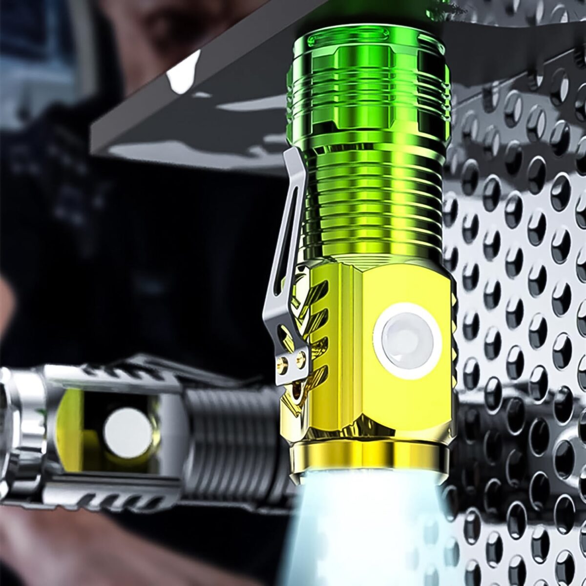 USB Chargeable Mini 3 LED Flashlight / Torch Light (1 Pc) - Image 6