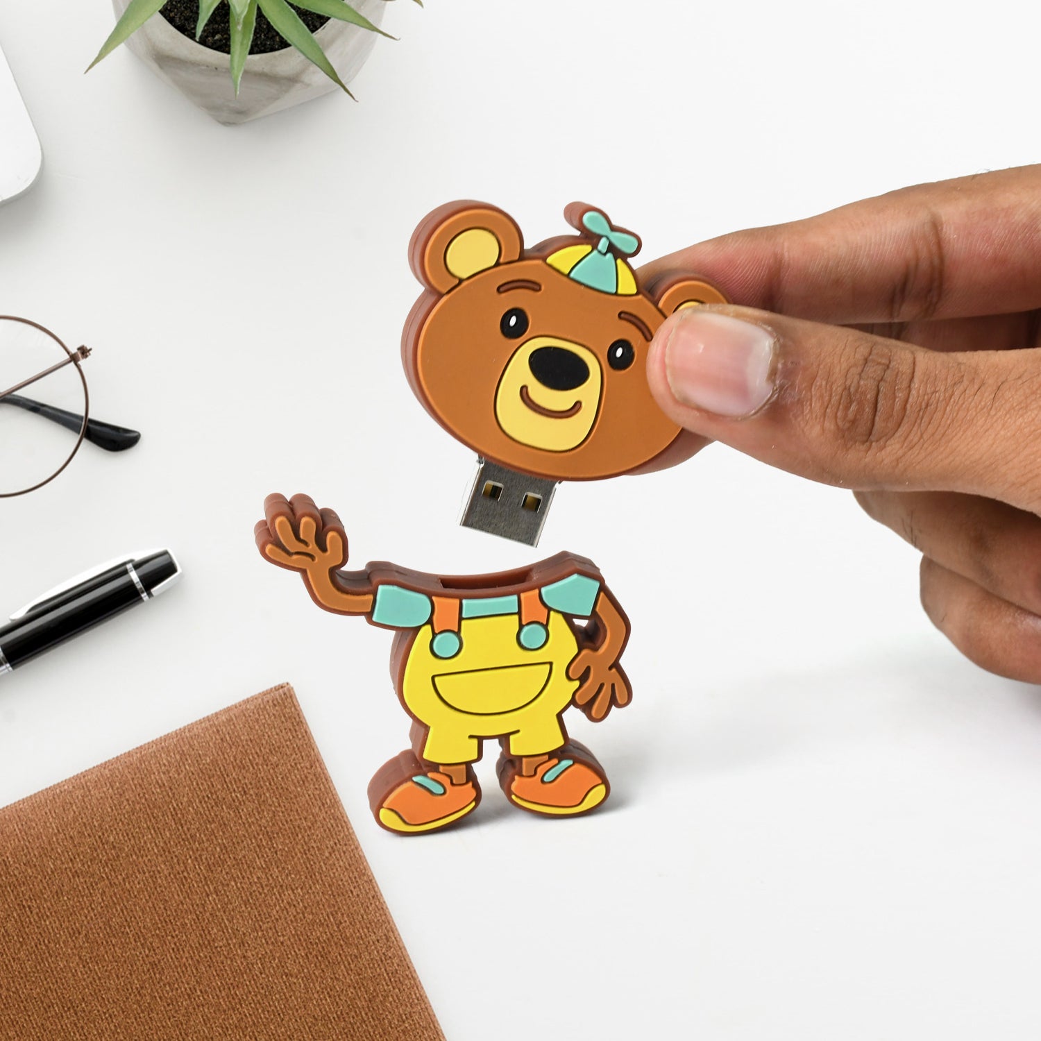 06_736346b2-af9b-483c-a83e-5d4b7492c1b0.jpg Portable Cartoon Shape Silicone USB Pen drive / Flash disk (15 GB With Baby Rhymes Song / 1 Pc) - Image 3