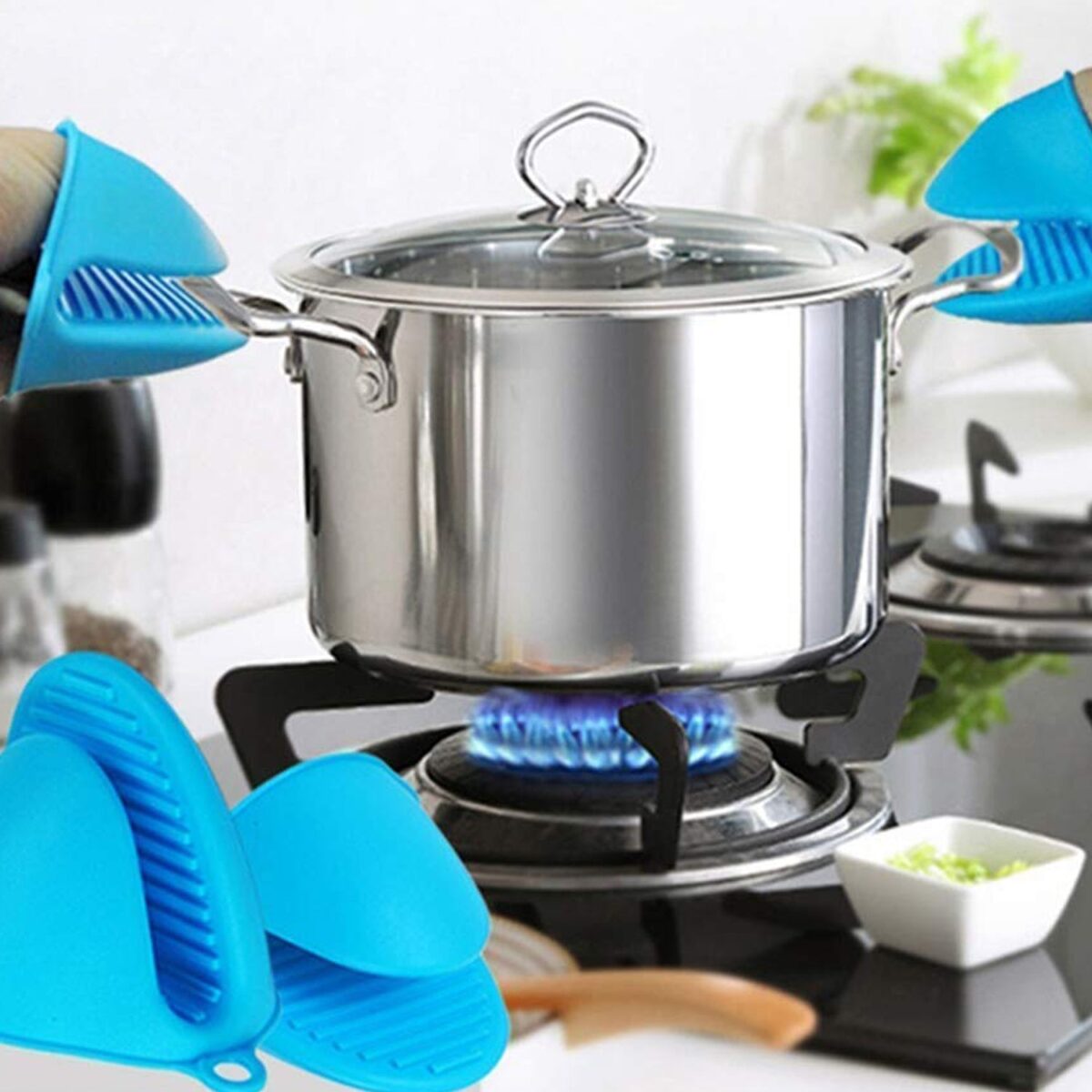 Silicone Heat Resistant Cooking Potholder for Kitchen Cooking & Baking - Image 7