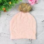 Small Cap for Winter Woolen Knitted Inside Fur Caps (1 Pc / Mix Design & Color) - Image 6