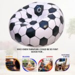 Foldable Sofa, Cartoon Style Inflatable Folding Chair, Ball Chair, Inflatable Sofa for Adults, Kids size (110cm x 80cm) - Image 3