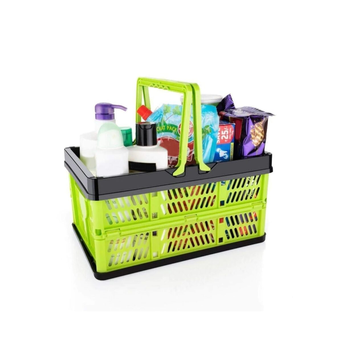 Folding Shopping Portable Storage Basket - Image 6