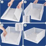 3 Layer Clothes Organizer for Wardrobe Cupboard Organizer for Clothes Foldable and Stackable Closet Organizer Drawer Organizer for Clothes, Multi Purpose Plastic Drawer - Image 8