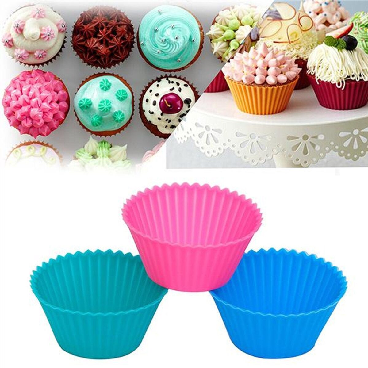 Silicone Cup Cake Mould - Image 3