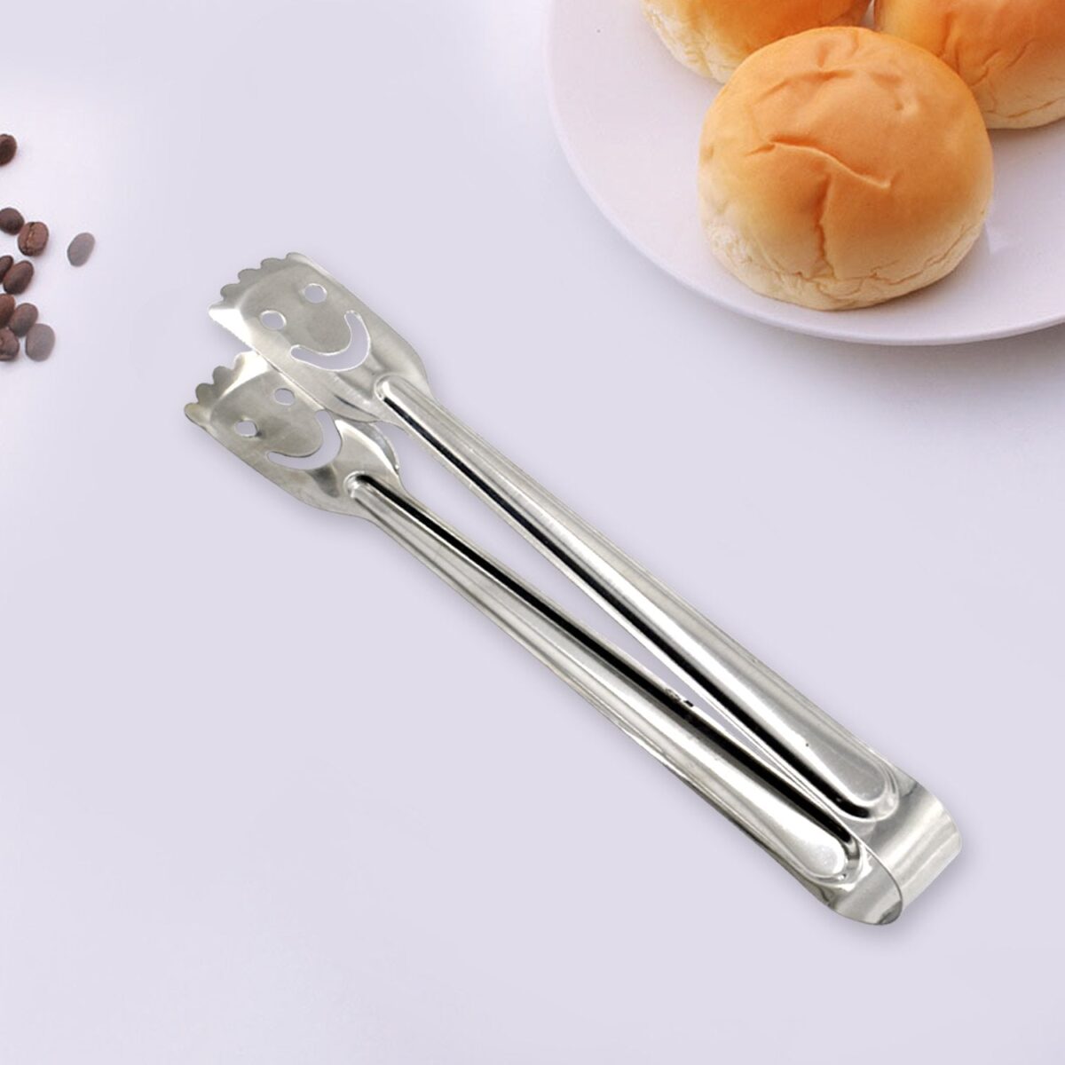 Smiley Stainless Steel Multipurpose Utility Tong (1Pc Only) - Image 1