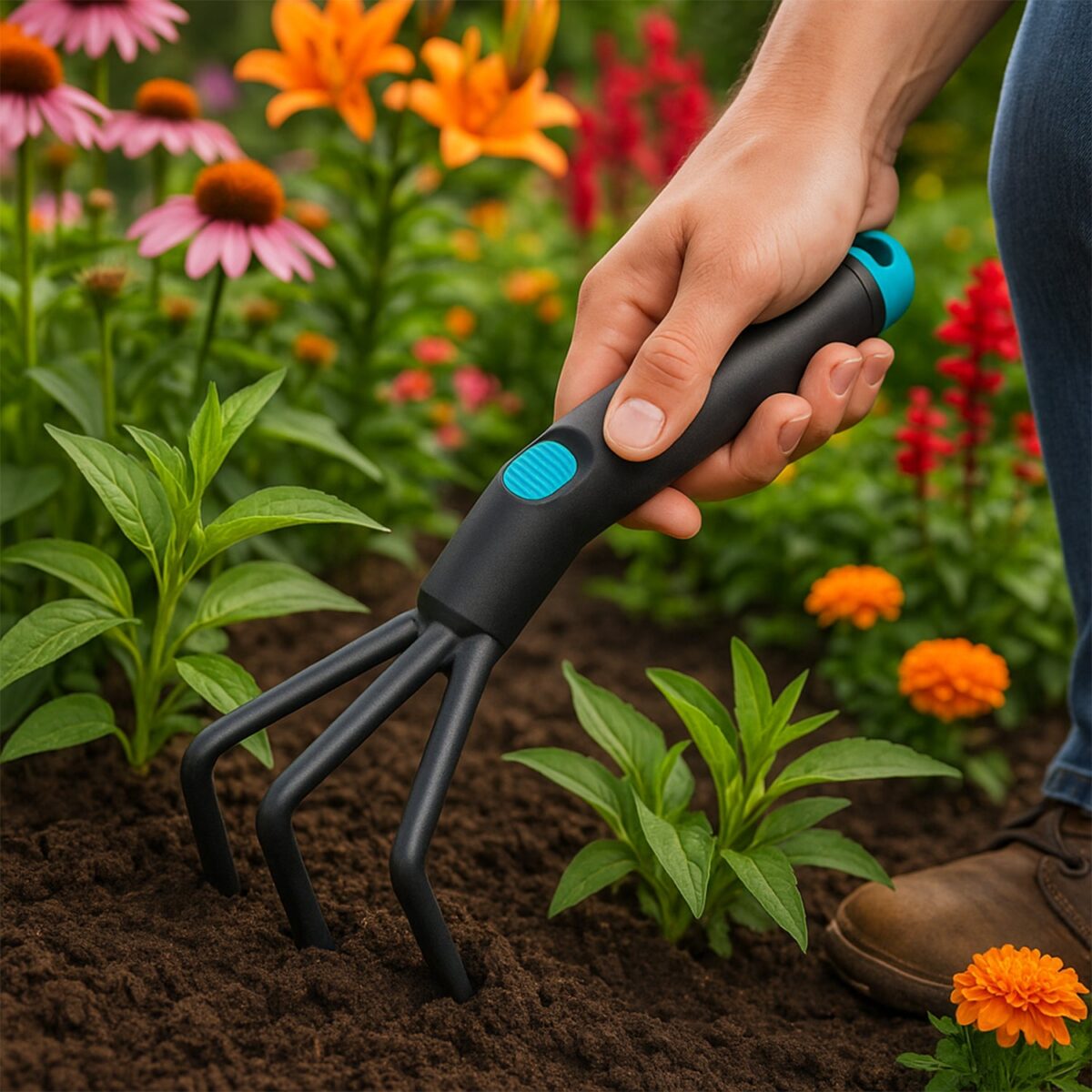 Plastic Premium Garden Hand Cultivator Tool (1 Pc) - Image 7