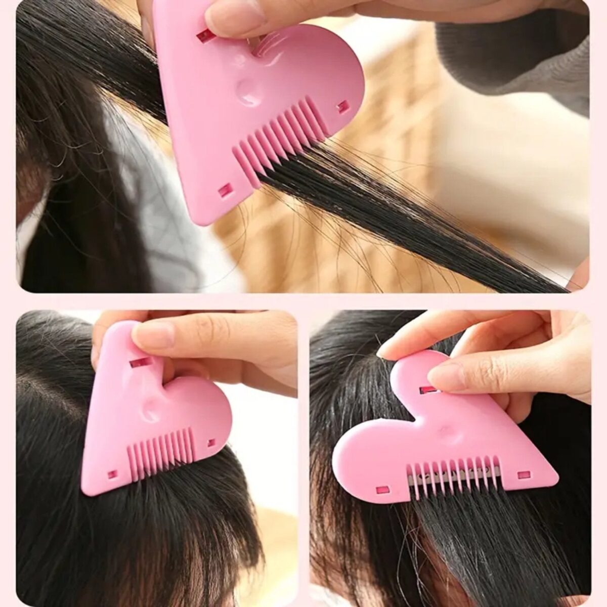 Heart Shape Plastic Hair Cutting Scissors (1 Pc / With Card Packing) - Image 8