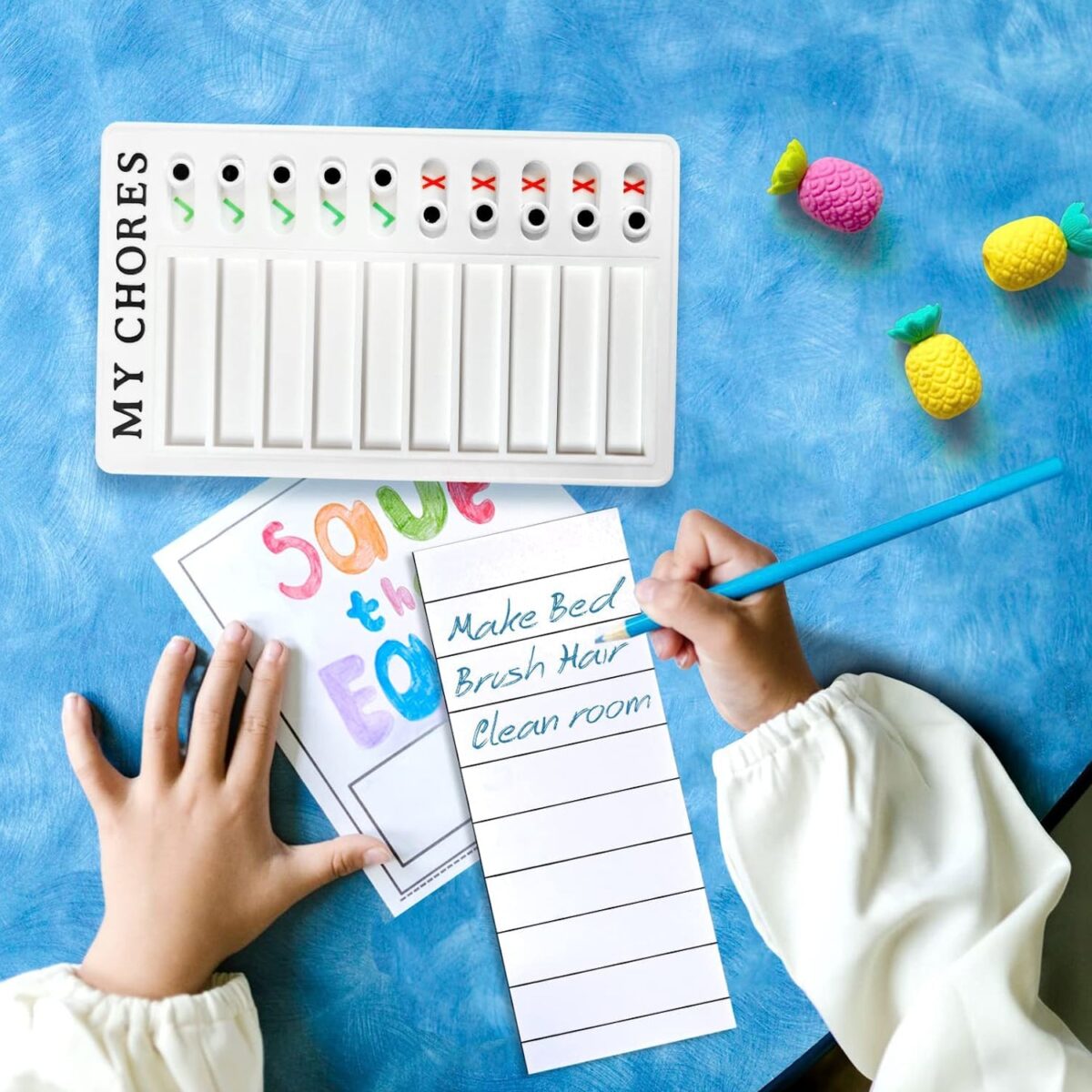 Portable My Chores Home Note Board Management Planning Memo Boards Reminding Time. (Size :- 20x12Cm) - Image 3