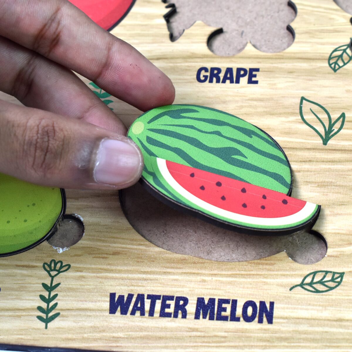 Wooden Fruits Puzzle Learning Educational Board (1 Set / 28Ãƒâ€”20 Cm) - Image 7