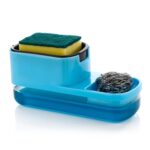2 in 1 Plastic Dish Soap Liquid Dispenser Sponge Holder (1 Set) - Image 5