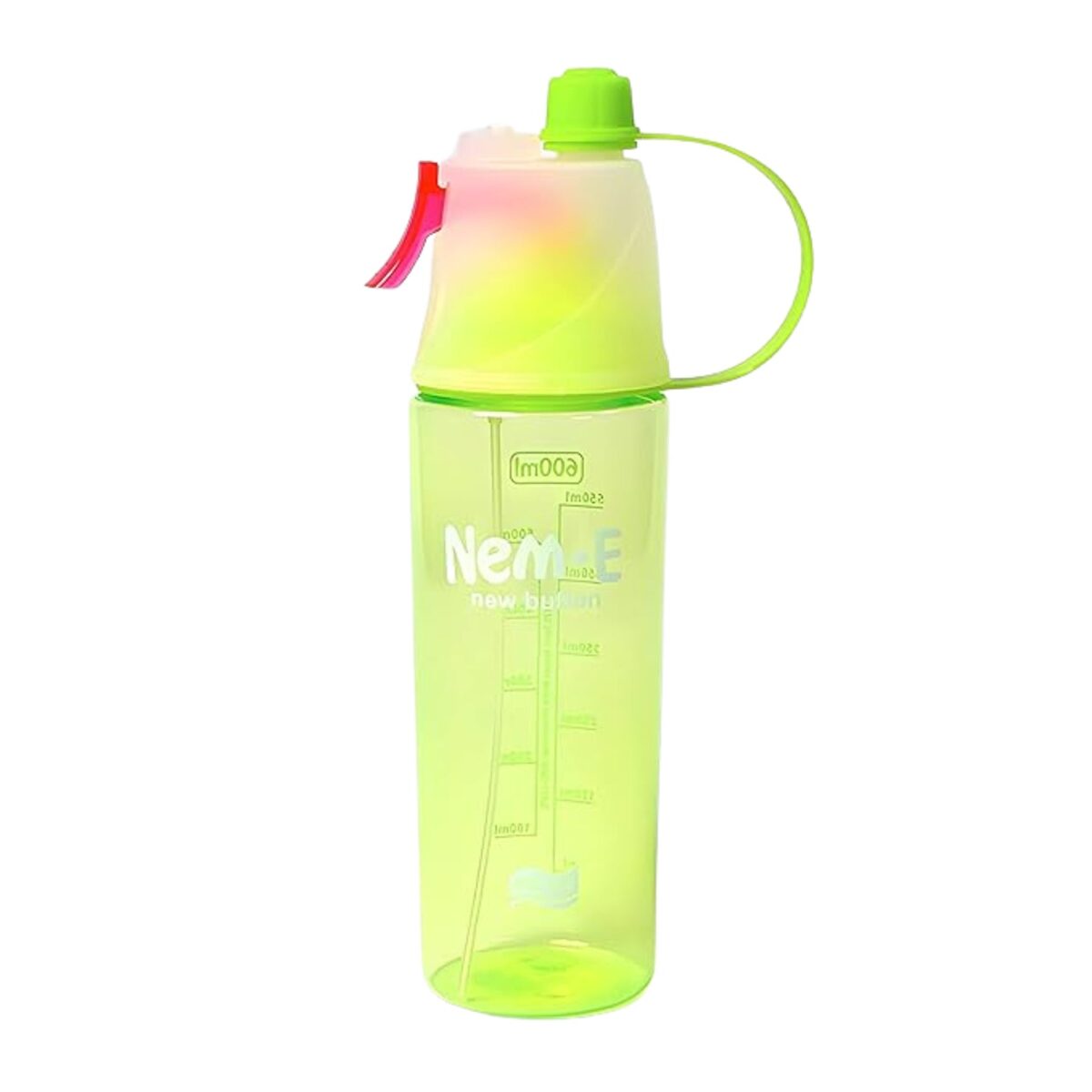 Plastic 2 In 1 Mist Spray Water Bottle (Multicolour / 600 ML / 1 Pc) - Image 5