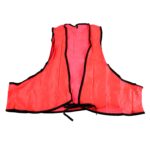 Economy PVC Safety Vest – Soft Vinyl, Tie Closure, High Visibility - Image 4