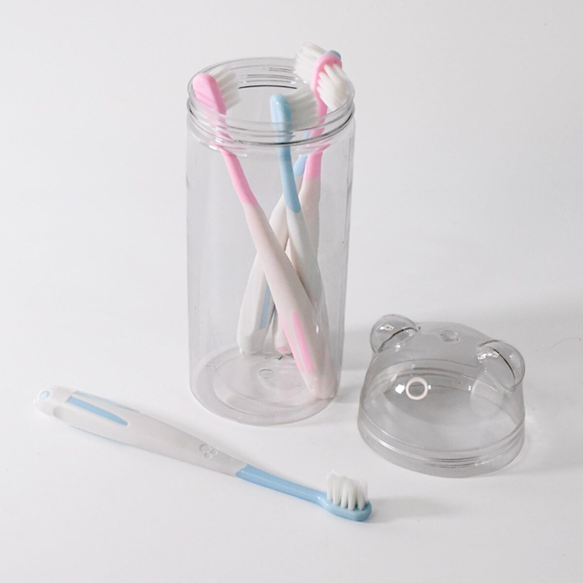 Multipurpose Travel-Friendly Toothbrush Holder with 5 Soft Bristle Toothbrushes - Image 5